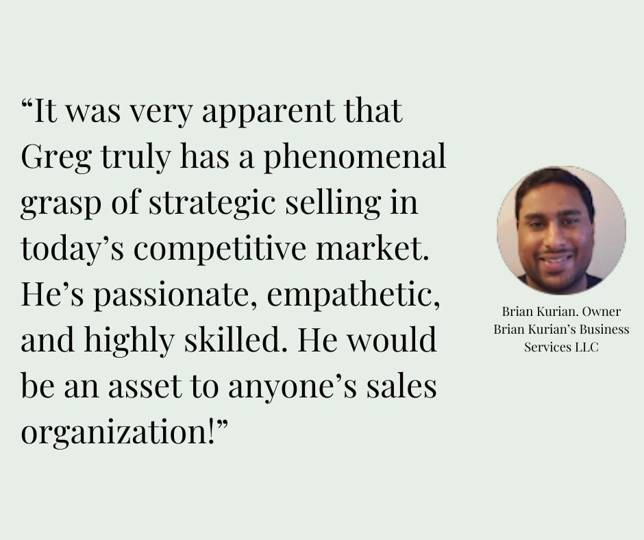Brian Kurian testimonial — Brian Kurian's Business Services LLC