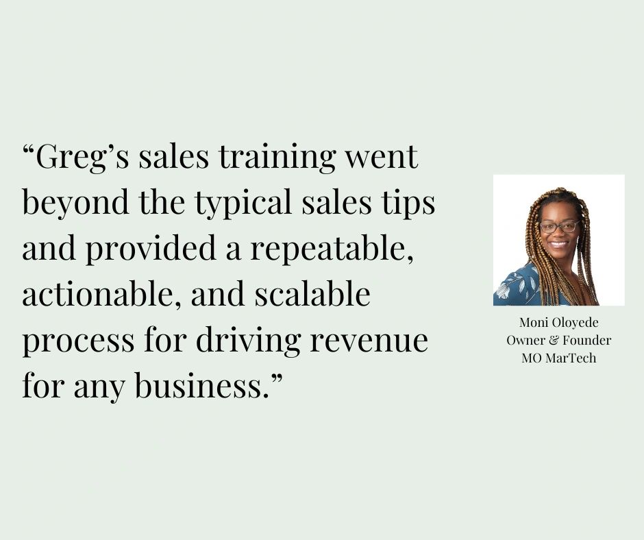 Moni Oloyede testimonial - MO MarTech